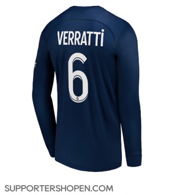Paris Saint-Germain Marco Verratti #6 Hemma Matchtröja 2022-23 Långärmad